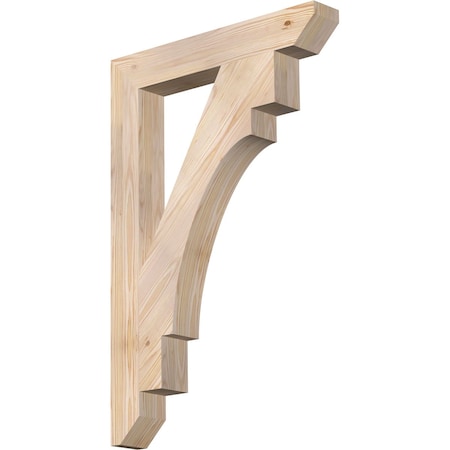 Ekena Millwork Merced Slat Smooth Bracket, Douglas Fir, 3 1/2"W x 24"D x 36"H BKT04X24X36MRC06SDF